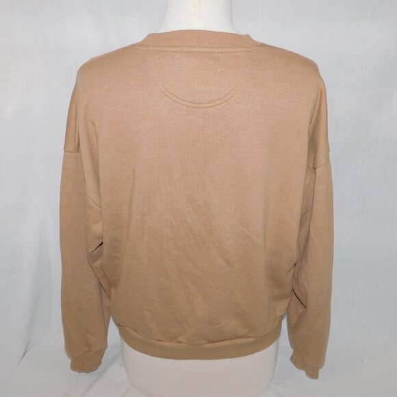 AE American Eagle Women's M Funday Mushroom Skeleton Brown crewneck Sweatshirt - Picture 9 of 10